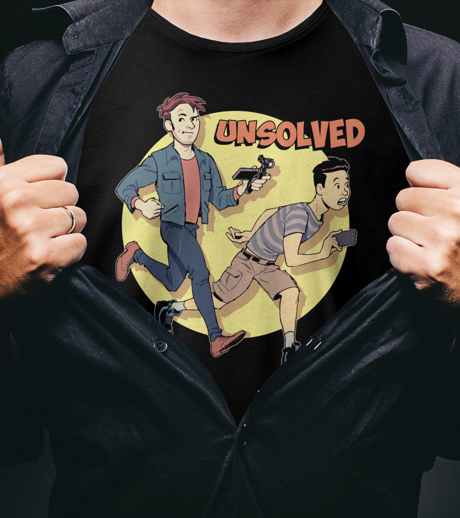 BuzzFeed Unsolved Animated Saturday Morning Mystery Adventure T-Shirt