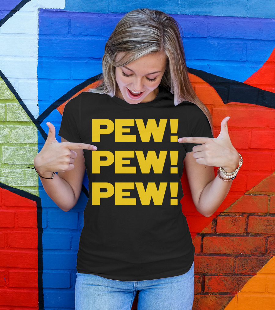 Star Nerd Geek Wars Space Pew Pew Pew Pew Pew Pew T-Shirt