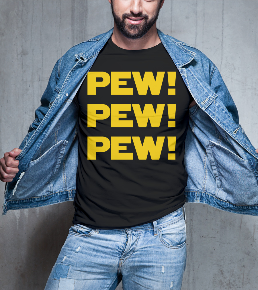 Star Nerd Geek Wars Space Pew Pew Pew Pew Pew Pew T-Shirt