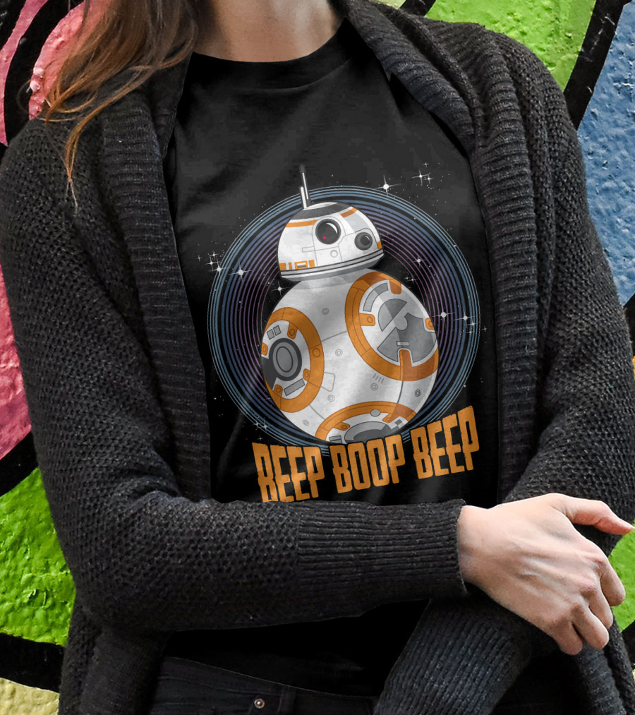Star Wars BB-8 Beep Boop Beep Circle T-Shirt