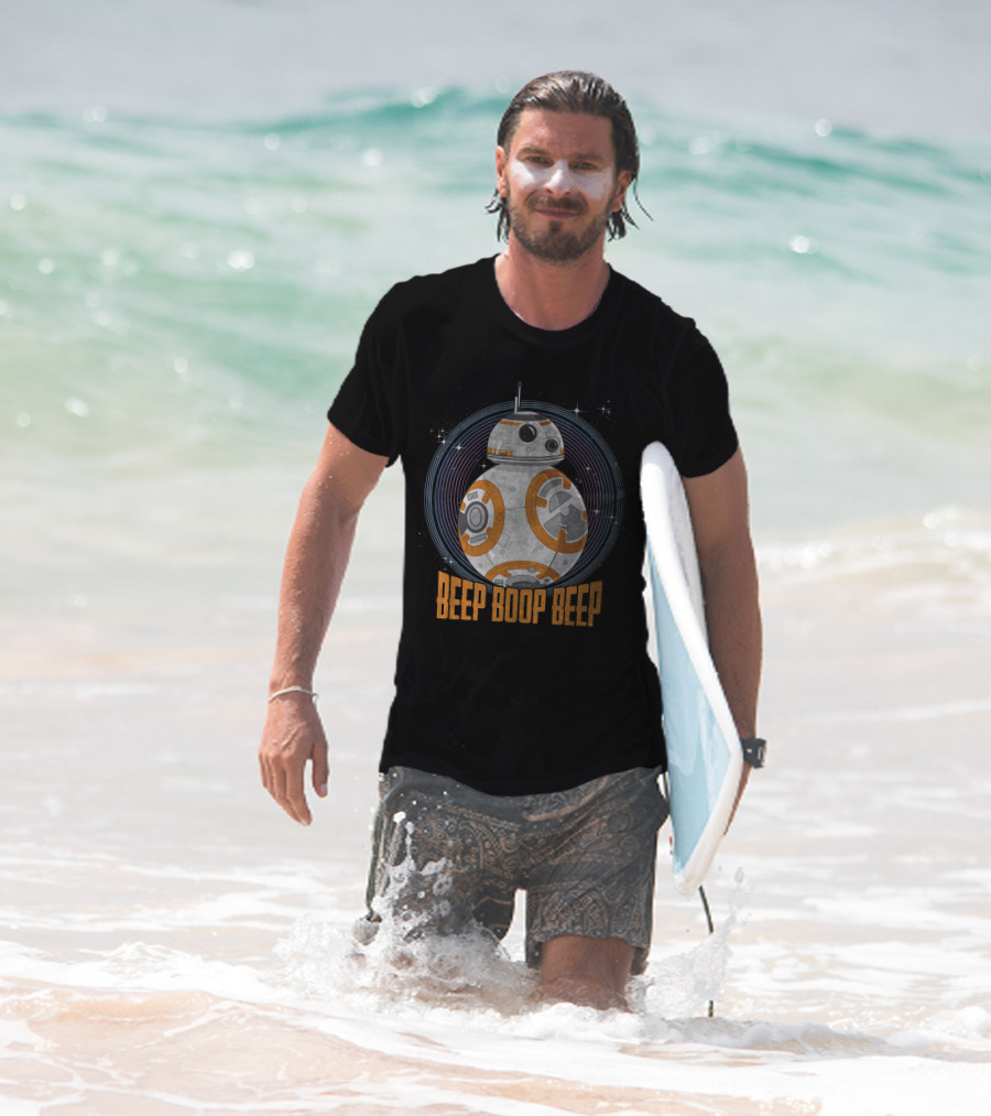 Star Wars BB-8 Beep Boop Beep Circle T-Shirt