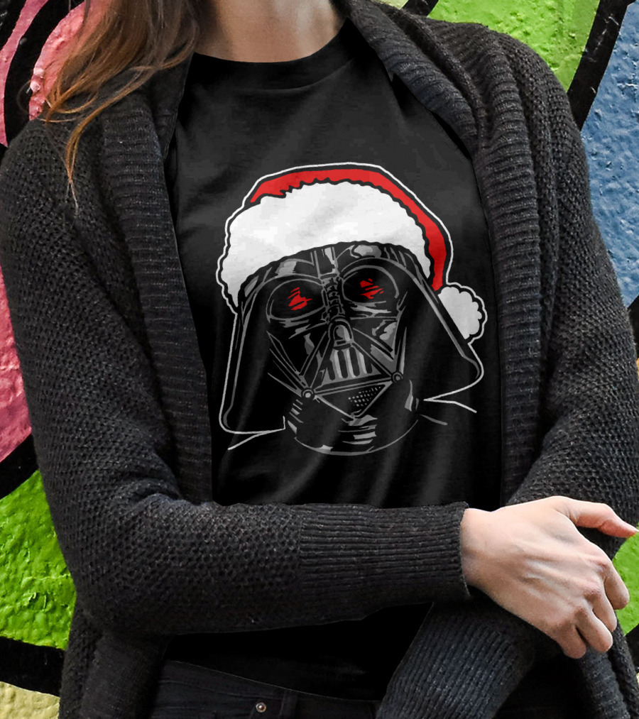 Star Wars Darth Vader Santa Sketch Holiday T-Shirt