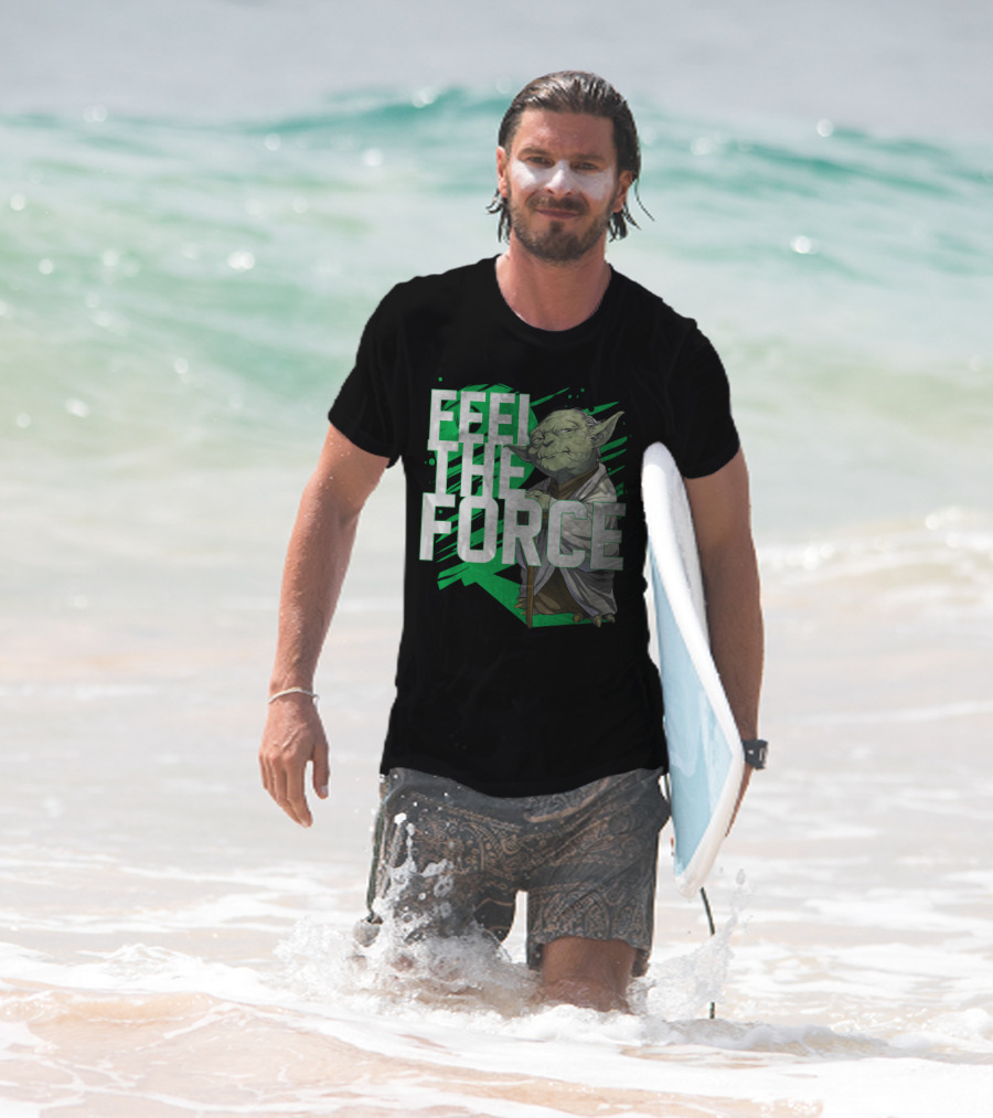 Star Wars Feel The Force Yoda Jedi Master T-Shirt