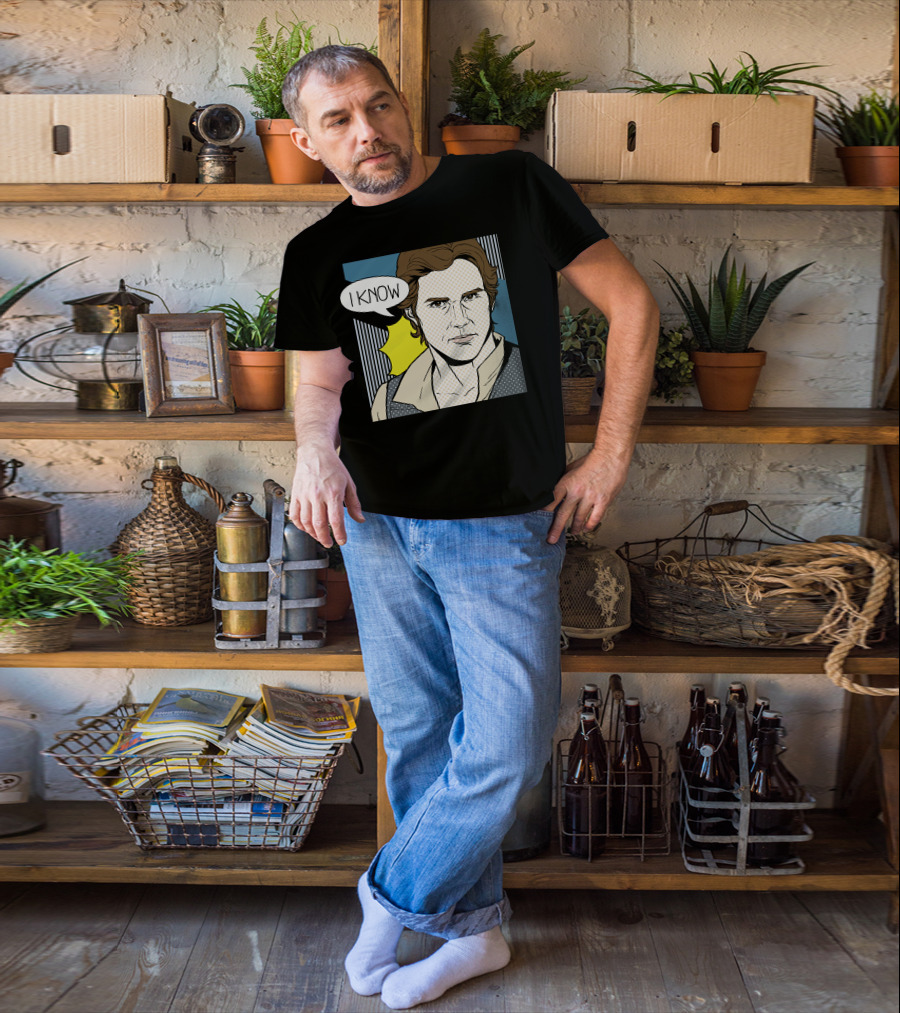 Star Wars Han Solo I Know Pop Art Retro Couples Fan Favorite T-Shirt