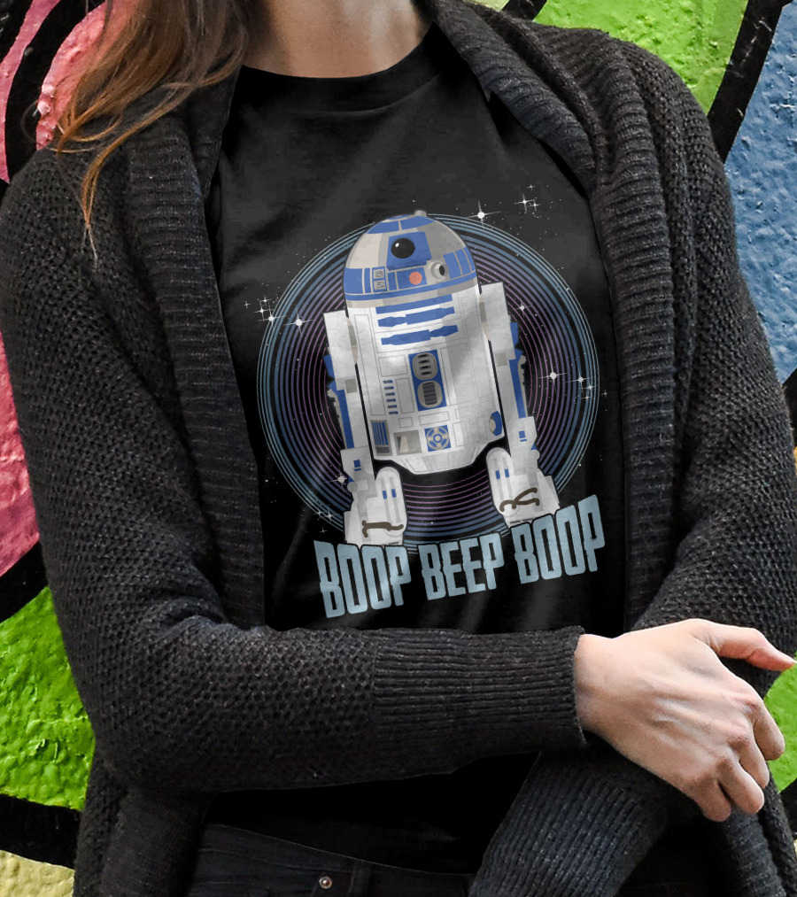 Star Wars R2-D2 Boop Beep Boop Circle T-Shirt