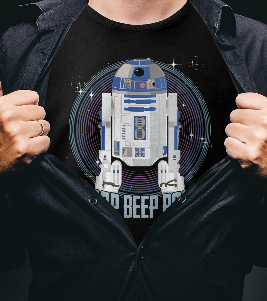 Star Wars R2-D2 Boop Beep Boop Circle T-Shirt