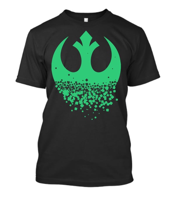 Star Wars Rebel Alliance Saint Patricks Day Clover Emblem T-Shirt