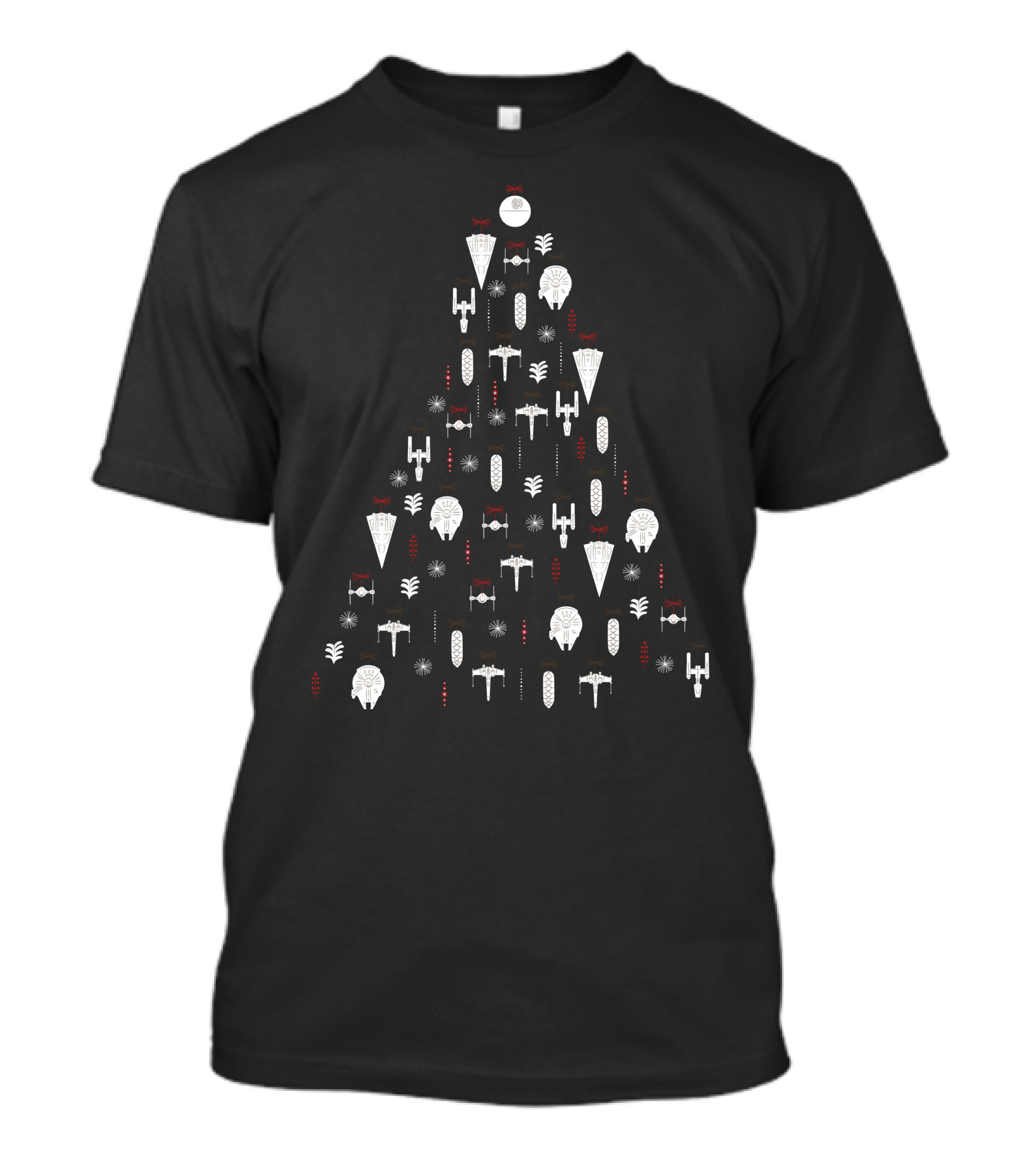 Star Wars Ships Christmas Tree T-Shirt