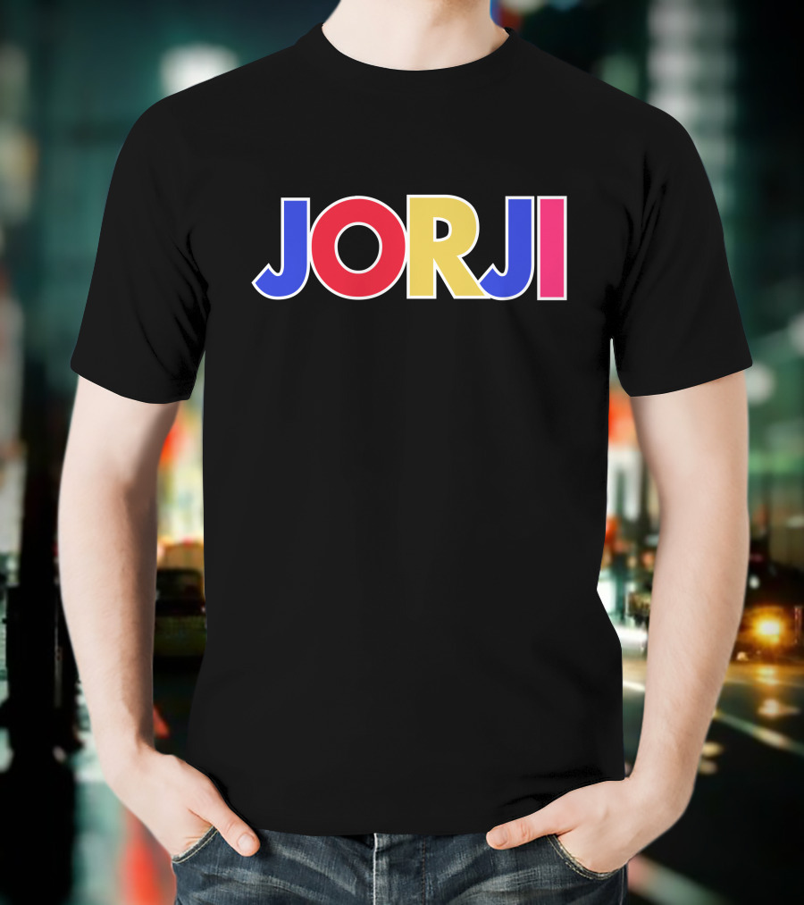 JORJI Multicolored Bold Block Letters T-Shirt