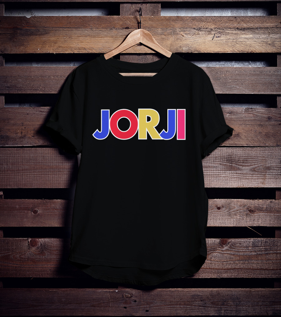 JORJI Multicolored Bold Block Letters T-Shirt