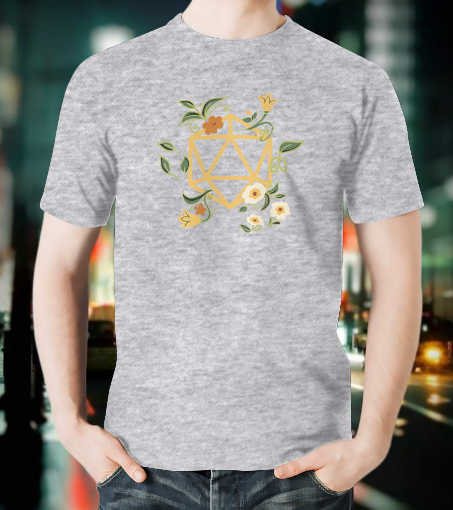 Harli Kane Pax Eastharli Hero Floral Druid Dice Dungeons And Dragons T-Shirt