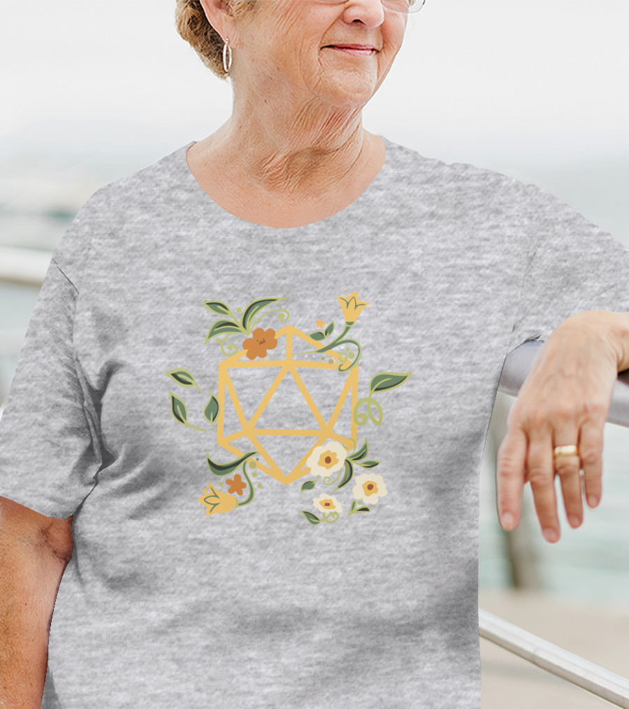 Harli Kane Pax Eastharli Hero Floral Druid Dice Dungeons And Dragons T-Shirt