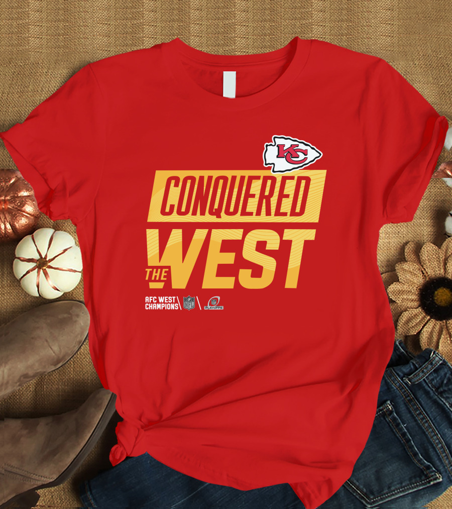 Kansas City Chiefs Conquered The West NFL Playoffs T-Shirt