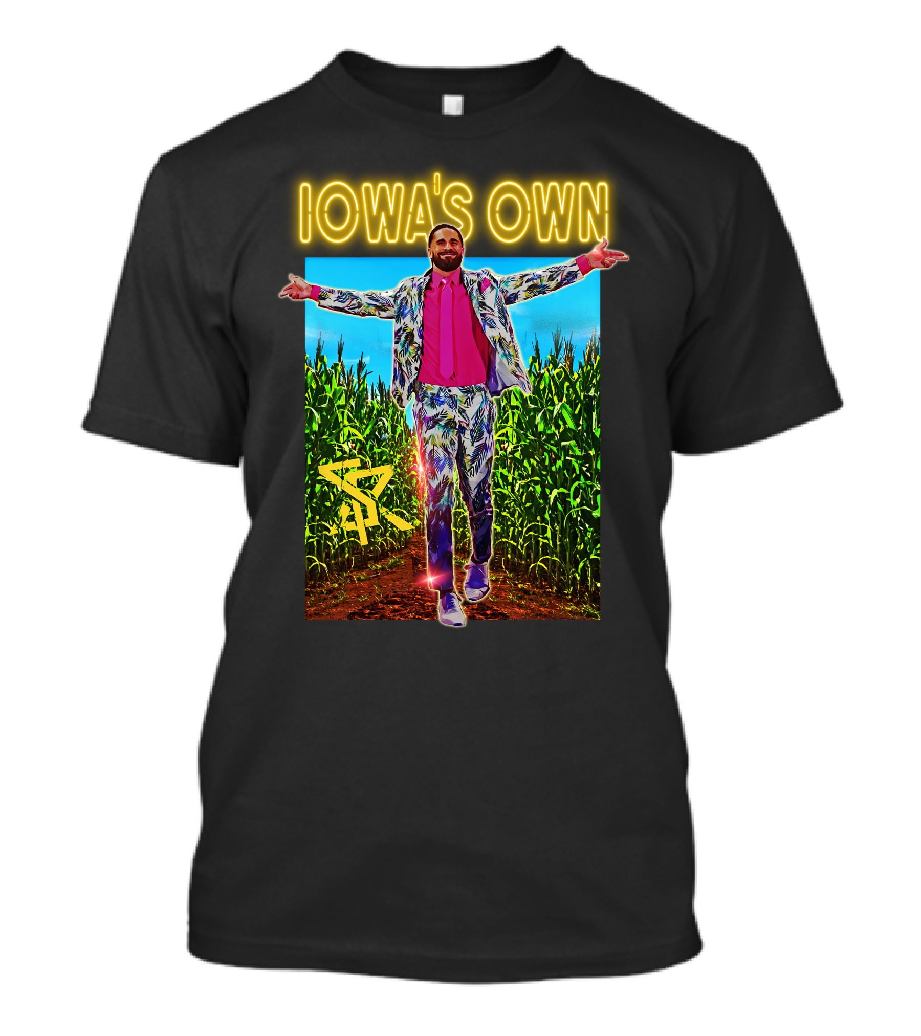 Iowa's Own Seth Rollins Cornfield Suit T-Shirt