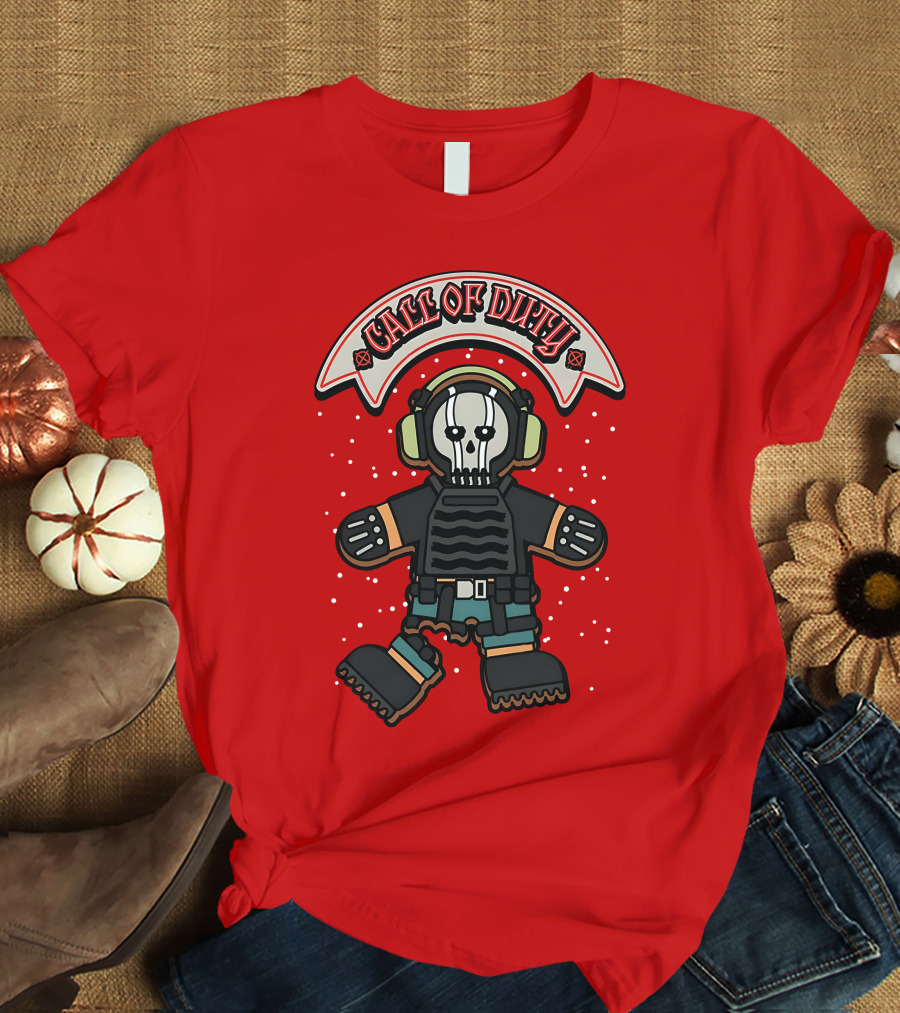 Call Of Duty Soldier Skull Headset T-Shirt