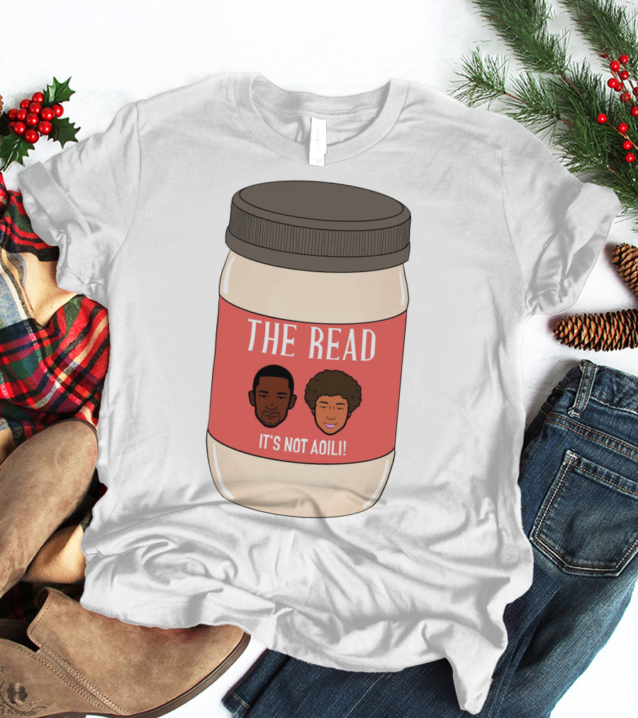 The Read It's Not Aoili Podcast Jar Label T-Shirt
