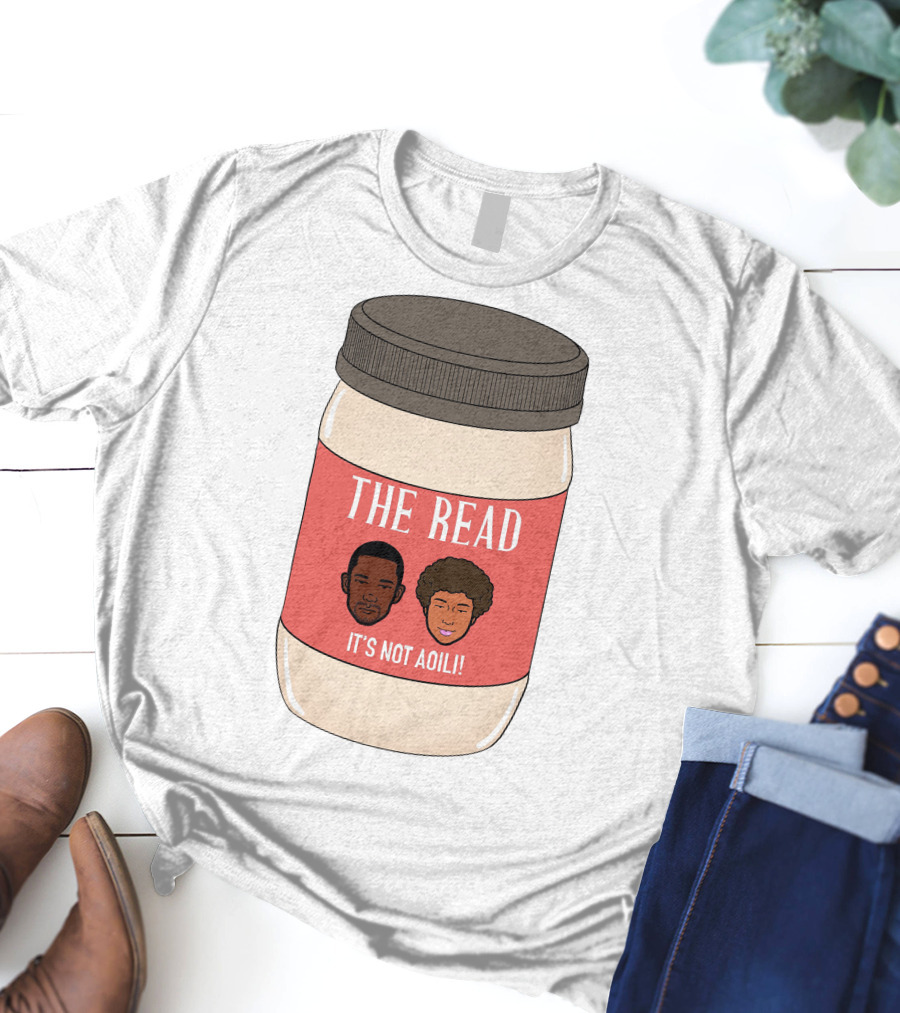 The Read It's Not Aoili Podcast Jar Label T-Shirt