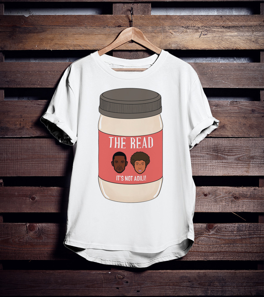 The Read It's Not Aoili Podcast Jar Label T-Shirt
