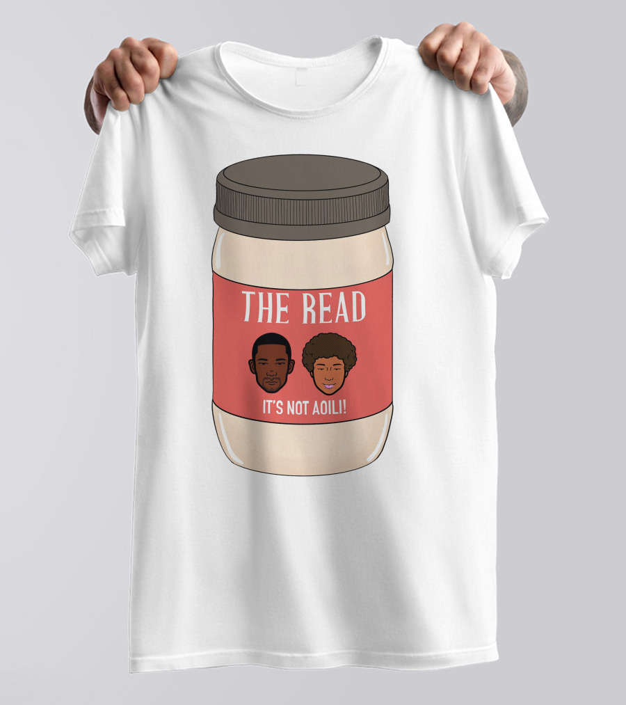 The Read It's Not Aoili Podcast Jar Label T-Shirt