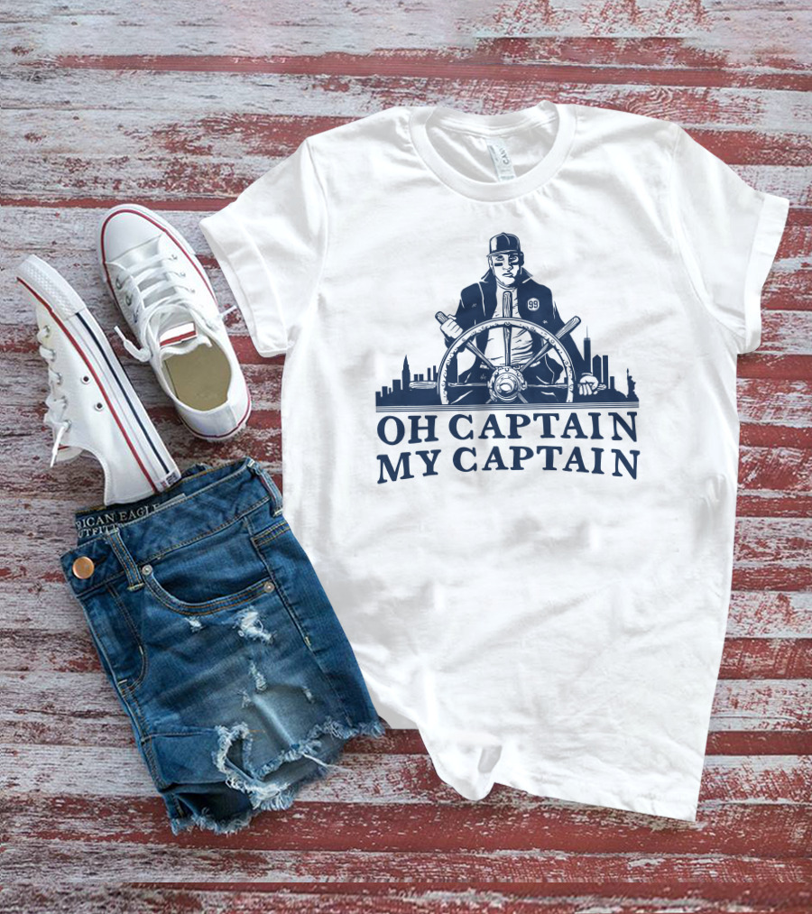 Oh Captain My Captain Steering The Cityscape 99 T-Shirt