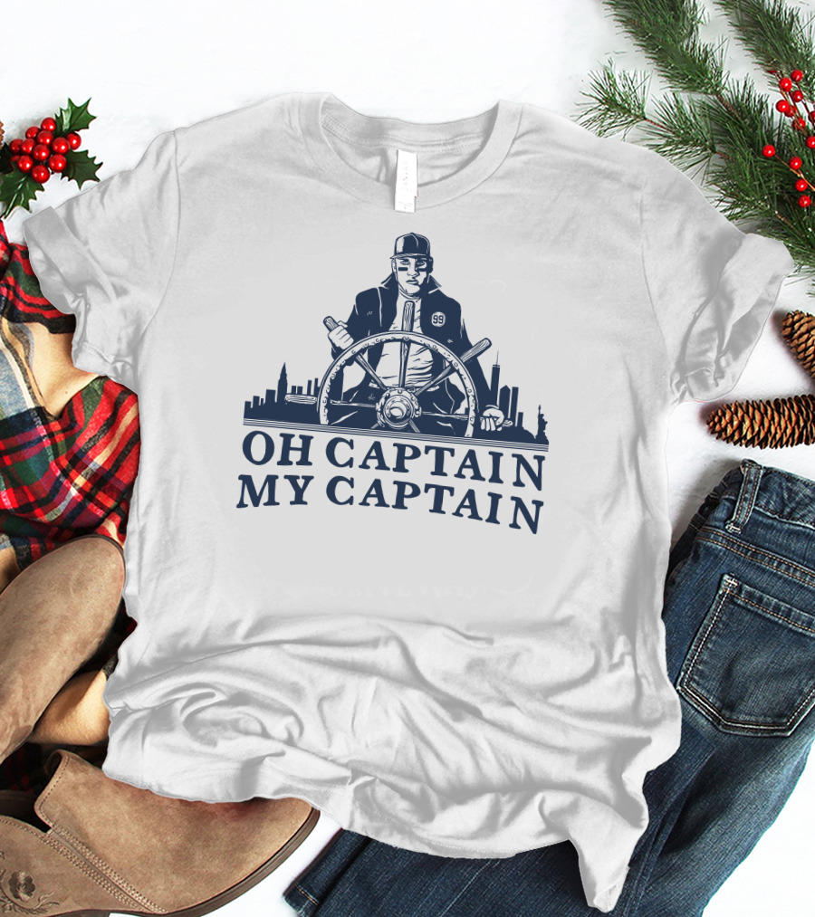 Oh Captain My Captain Steering The Cityscape 99 T-Shirt