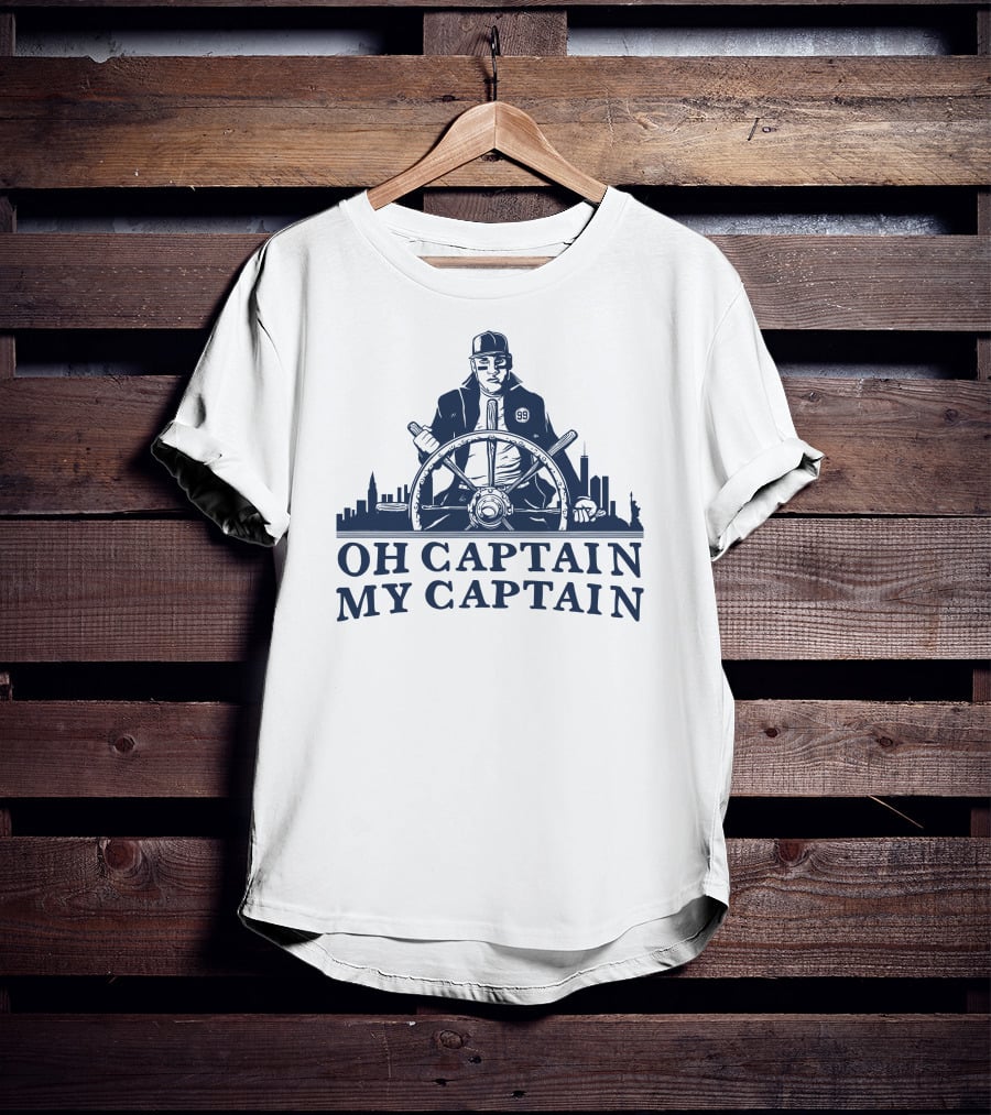 Oh Captain My Captain Steering The Cityscape 99 T-Shirt