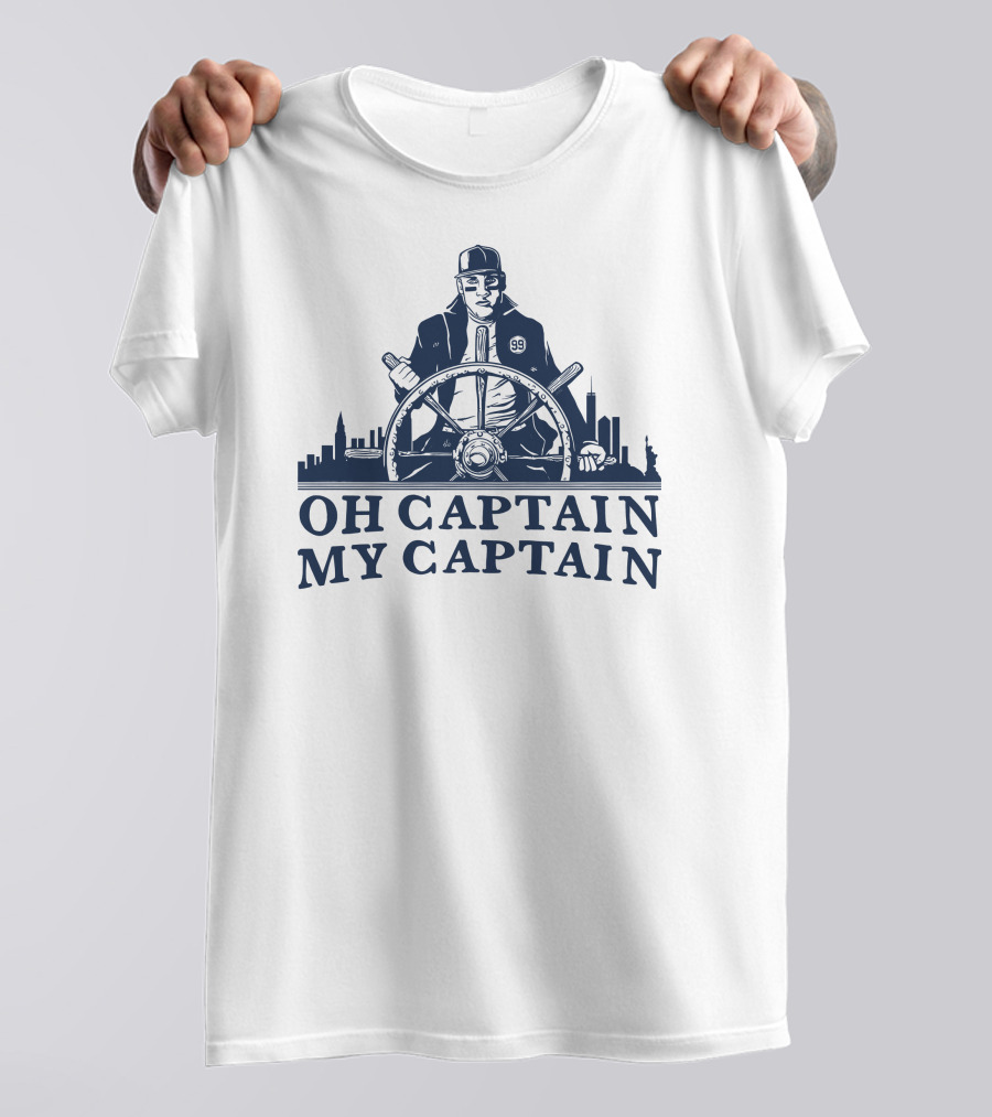 Oh Captain My Captain Steering The Cityscape 99 T-Shirt