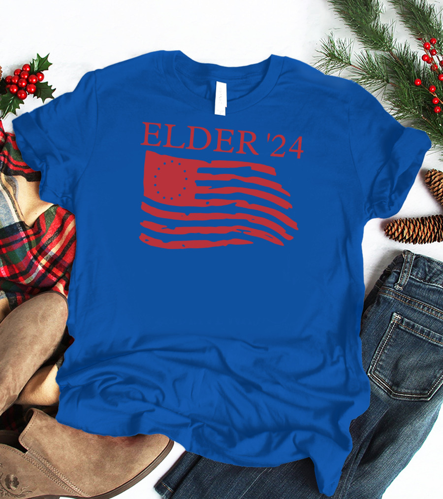 Elder 24 We're Got A Country To Save Larry Elder American Flag T-Shirt