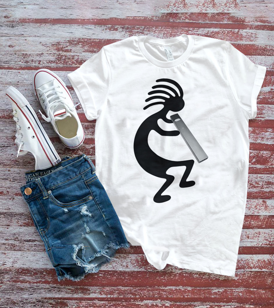 Kokopelli Vaping Man With Modern Device T-Shirt