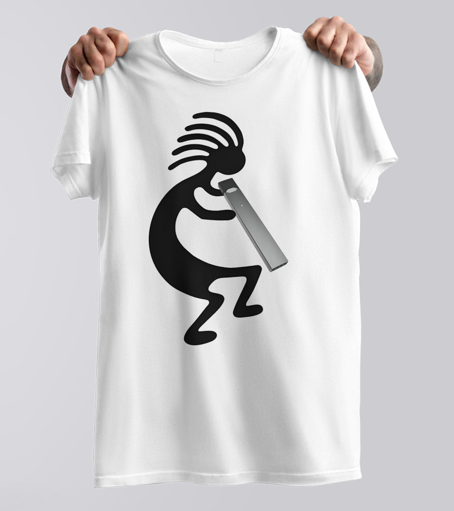 Kokopelli Vaping Man With Modern Device T-Shirt