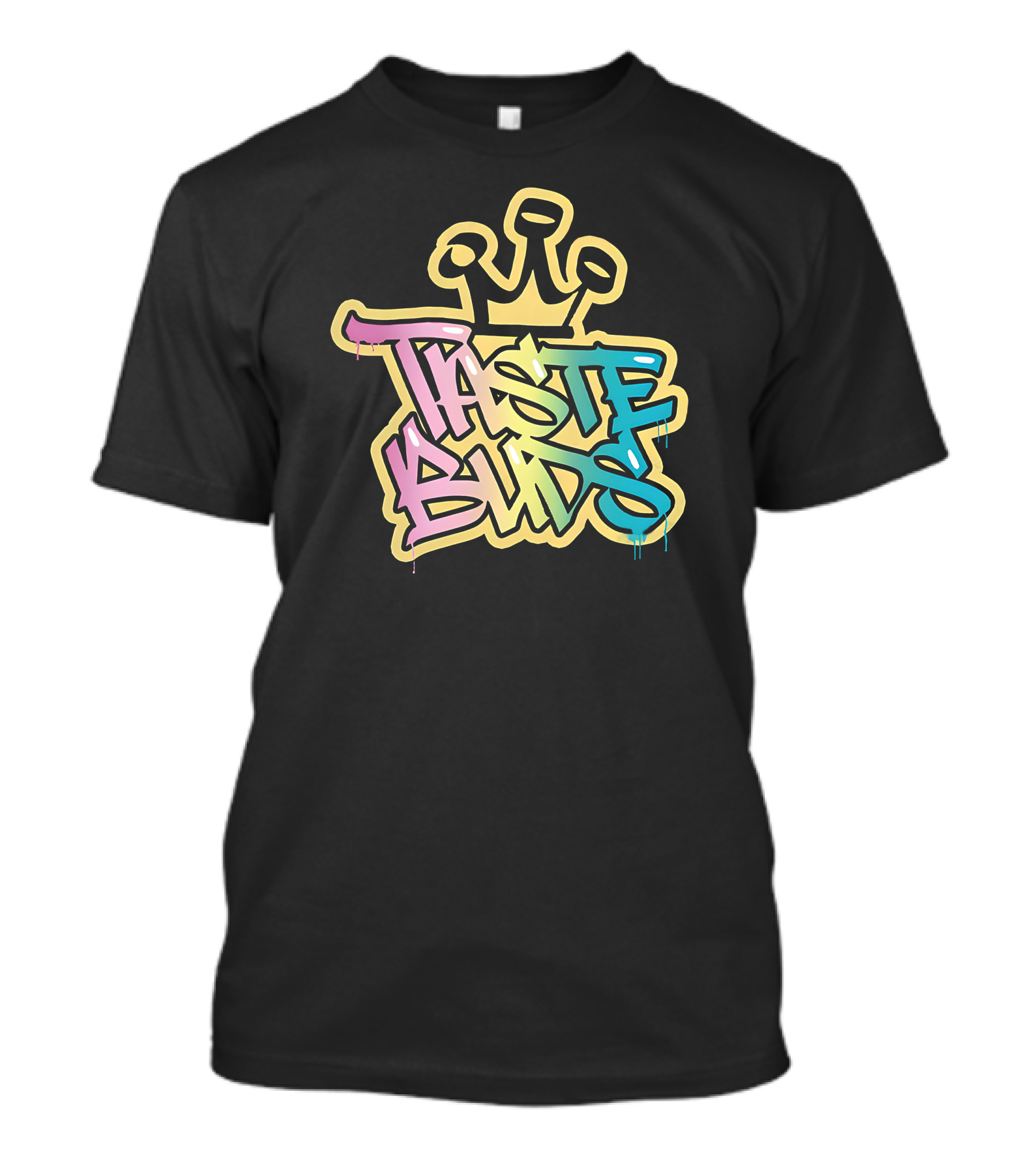 Taste Buds Graffiti Crown Colors T-Shirt