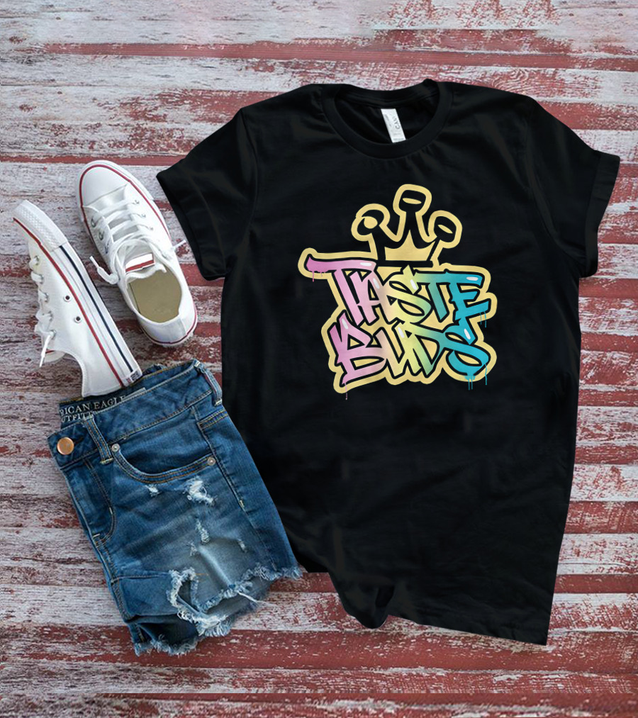 Taste Buds Graffiti Crown Colors T-Shirt