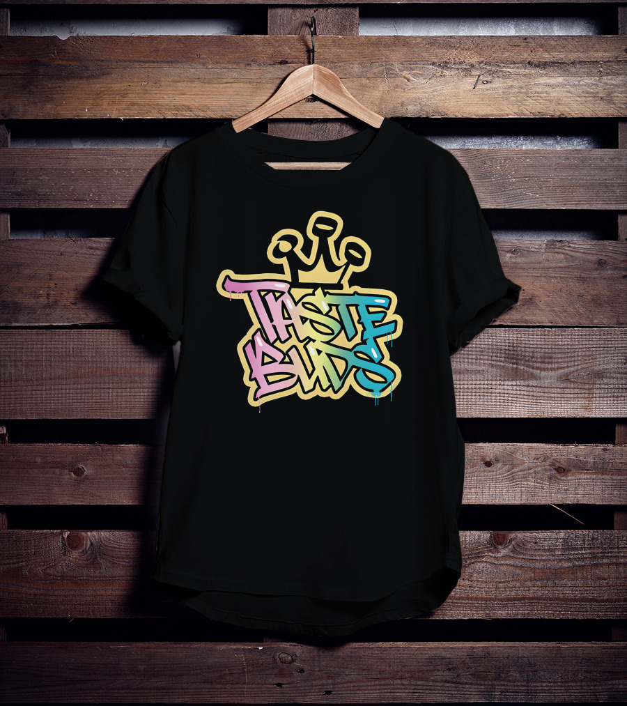 Taste Buds Graffiti Crown Colors T-Shirt