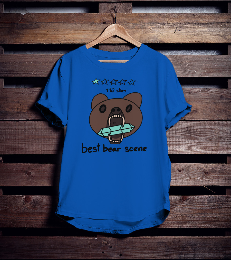 1.16 Stars Best Bear Scene Crystal Bonfire Merch T-Shirt