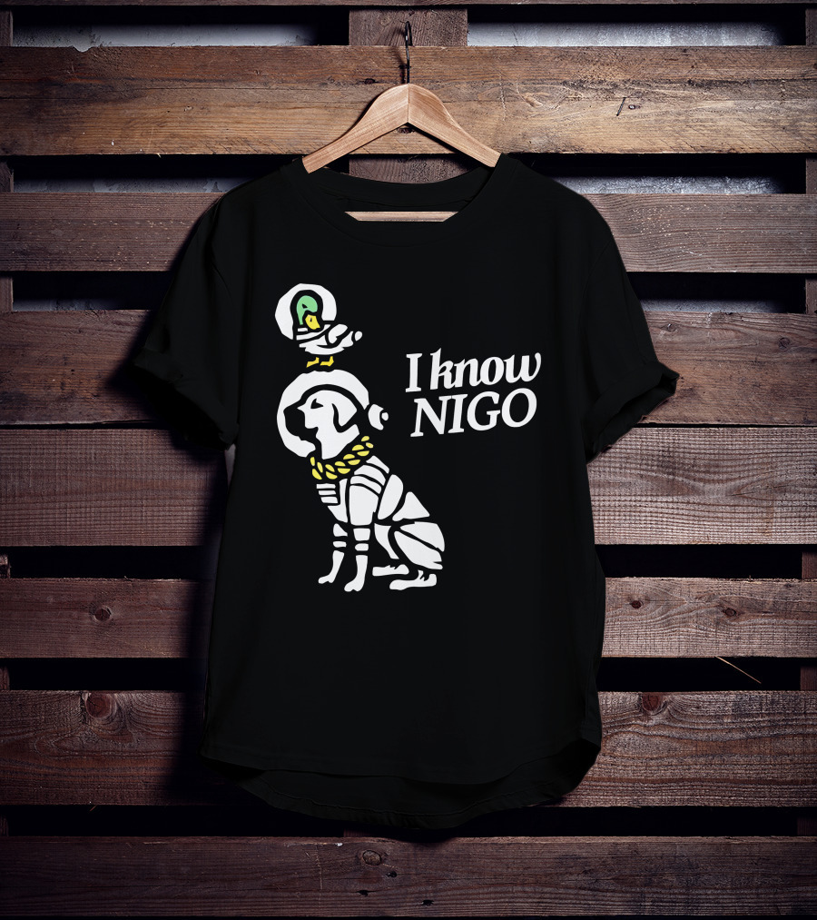 I Know Nigo Merch Lakeshow And Delta Iconic Dog With Parrot T-Shirt