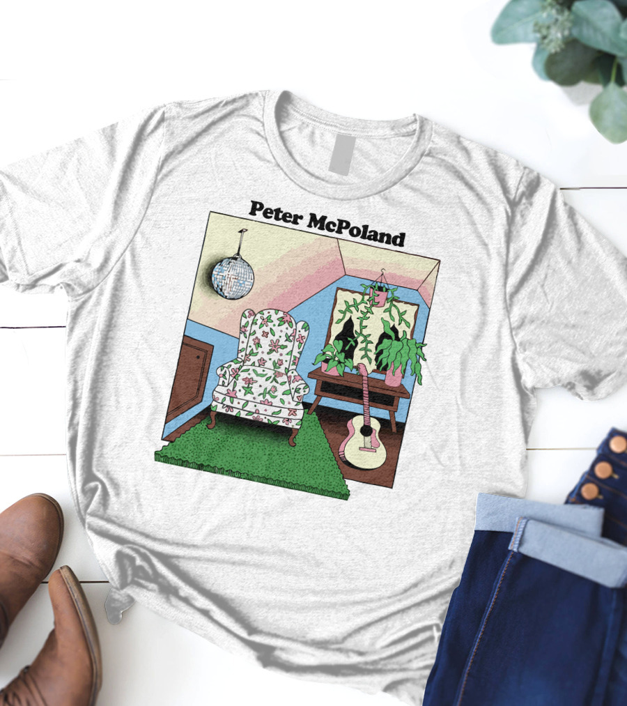 Peter McPoland Room With Chair Guitar And Plant T-Shirt
