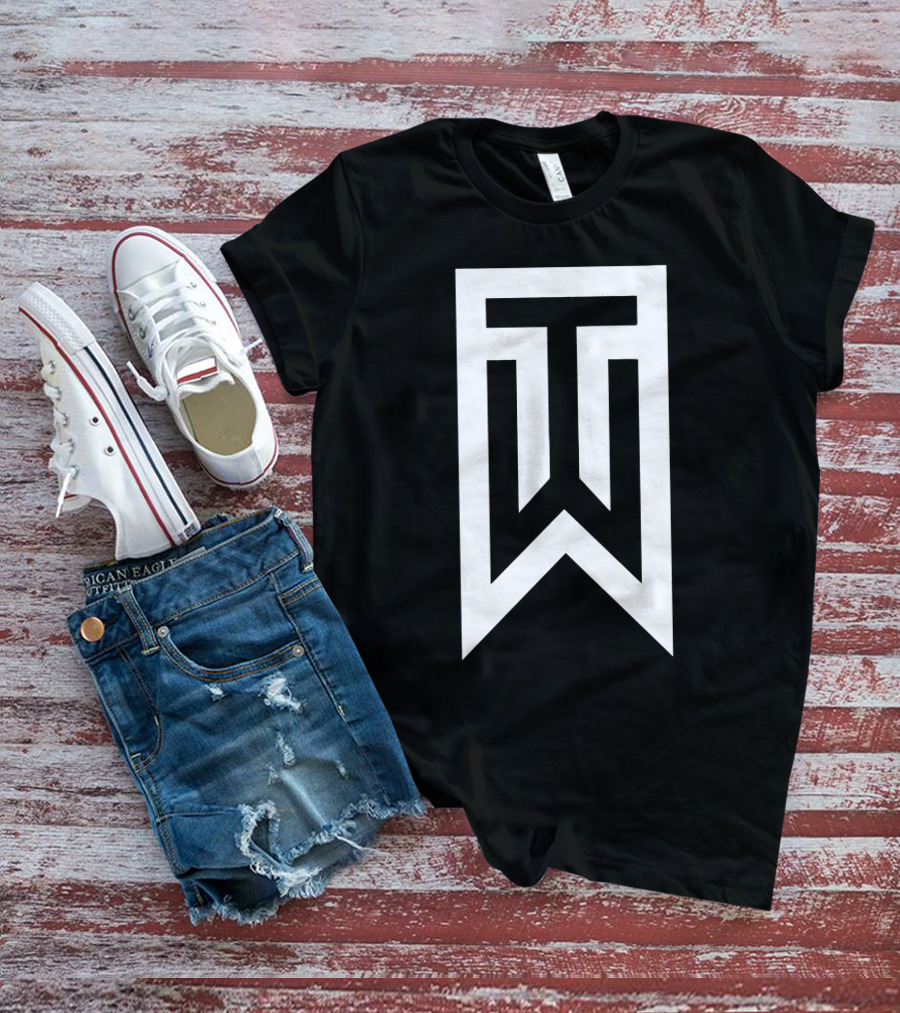 Tiger Woods Logo TW Monogram Merch T-Shirt