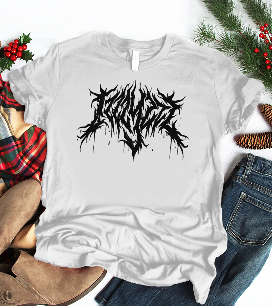 Izzzyzzz Metal Inspired Dripping Logo Merch T-Shirt