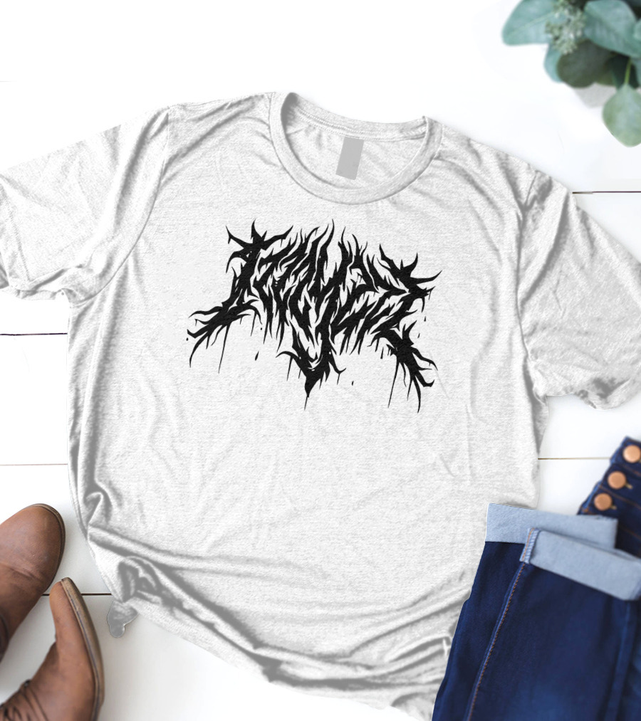 Izzzyzzz Metal Inspired Dripping Logo Merch T-Shirt