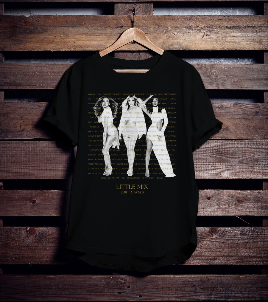 Little Mix 2011 Always Wings DNA Change Your Life Move Together Story Silver Lining T-Shirt