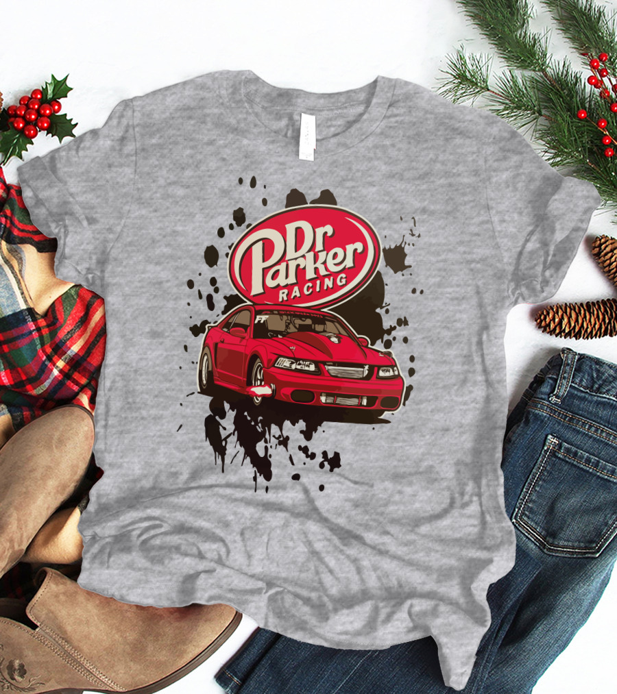 Dr Parker Racing Cleetus McFarland Merch Red Car T-Shirt