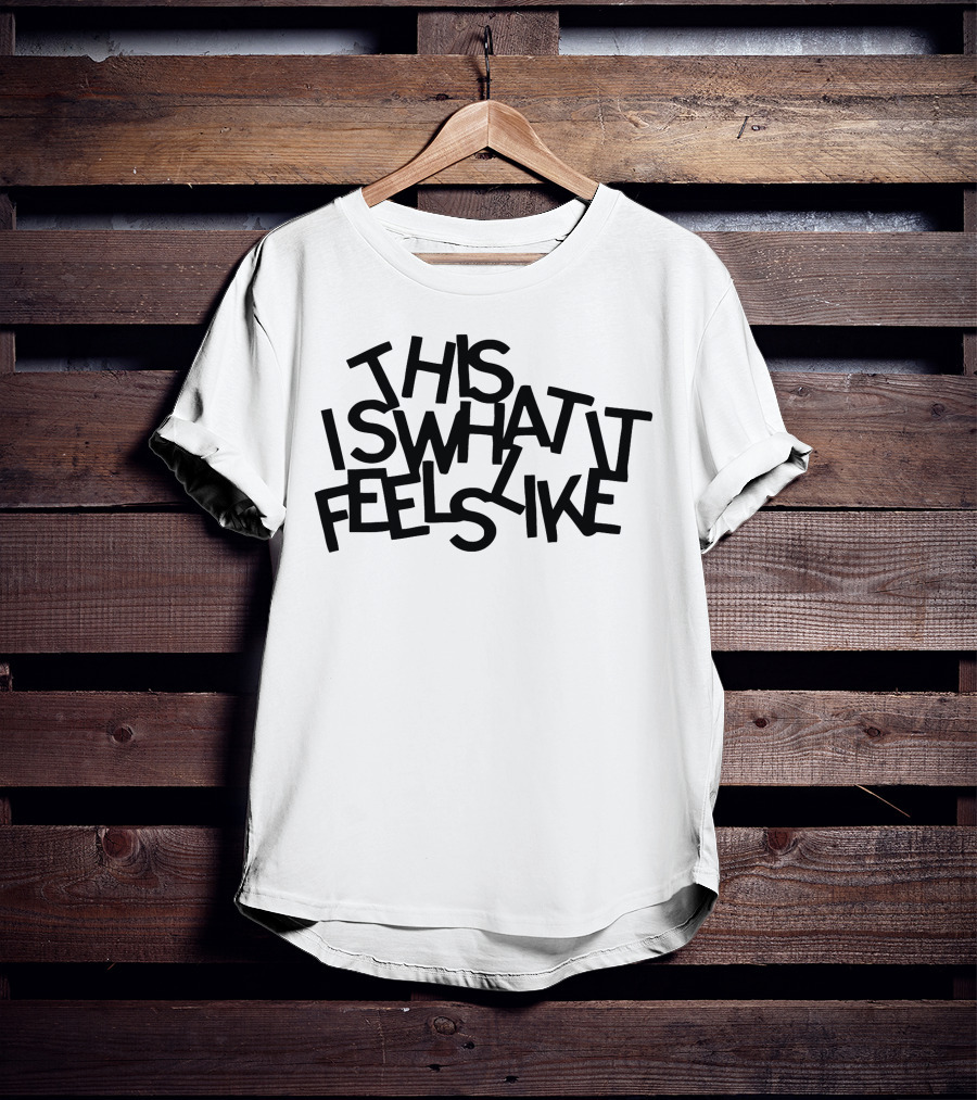 Gracie Abrams Merch This Is What It Feels Like Text T-Shirt