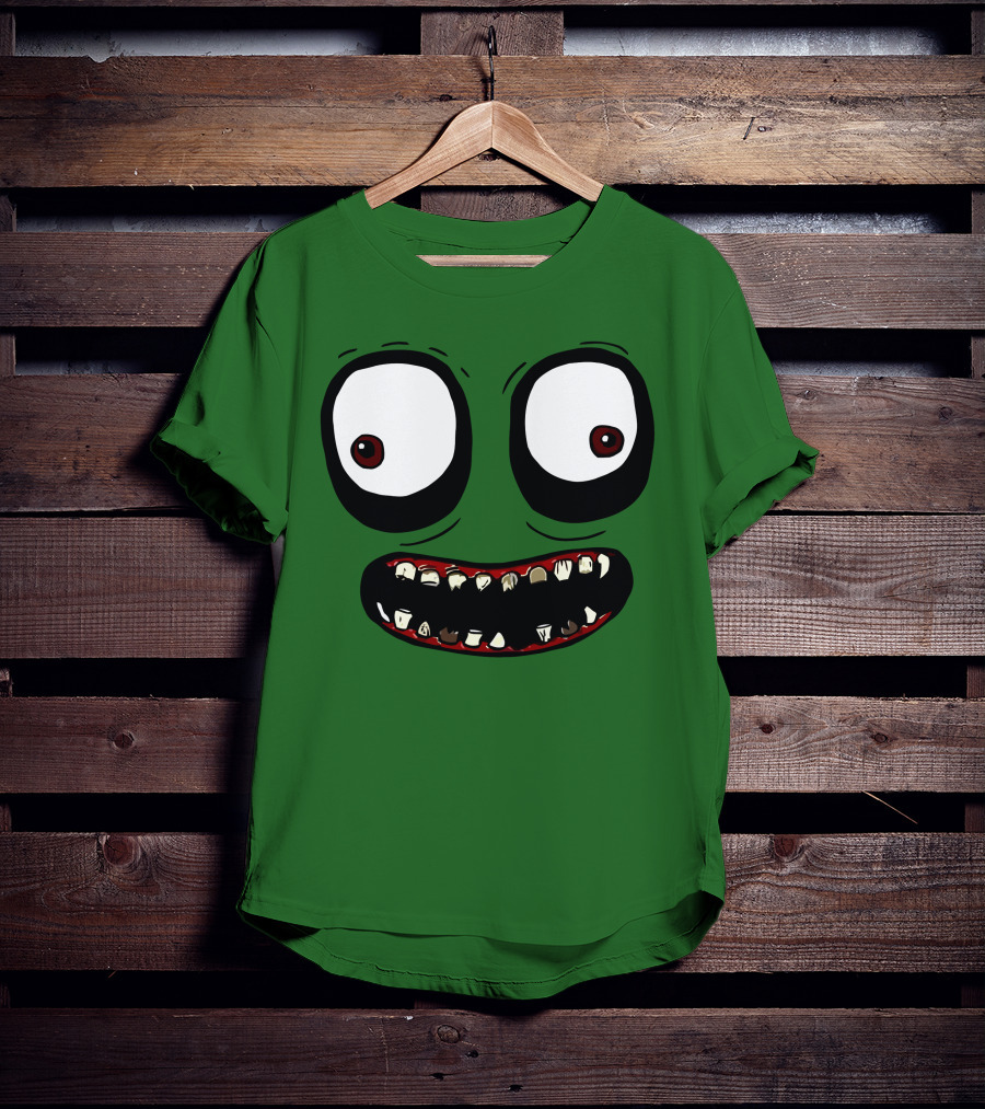 Salad Fingers Creepy Cartoon Eyes And Teeth Merch T-Shirt
