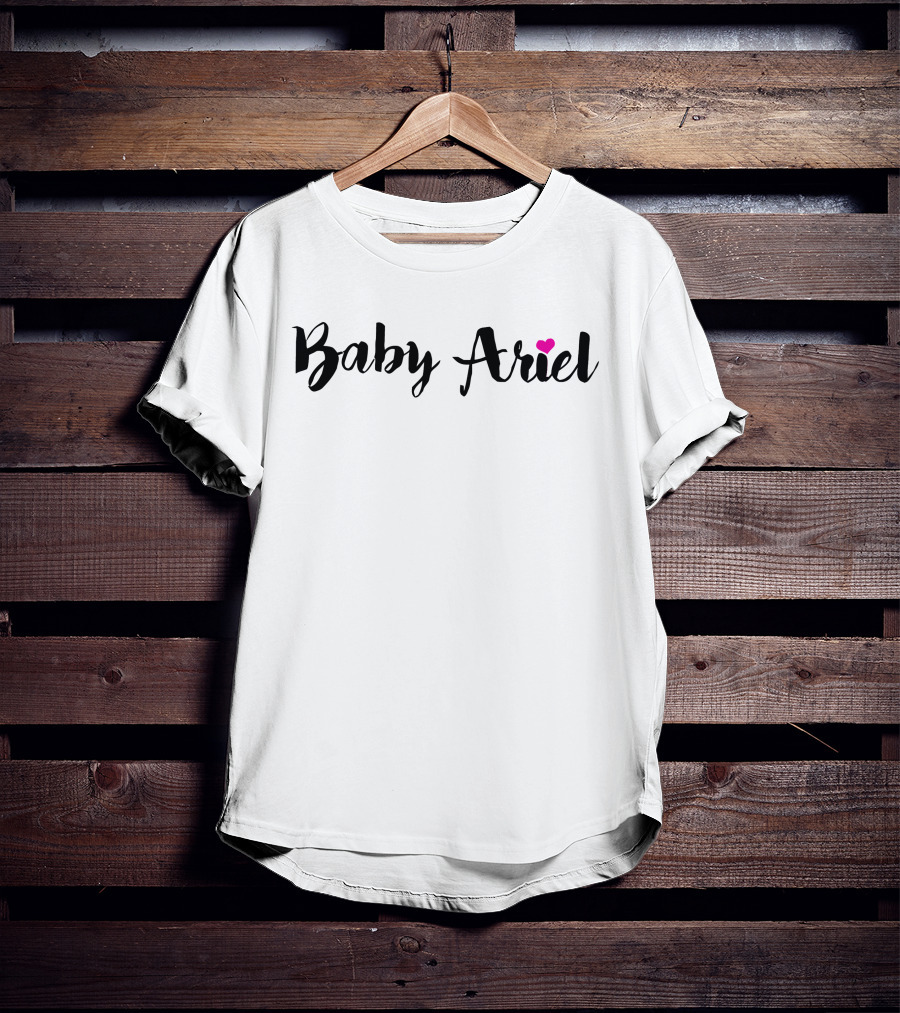 Baby Ariel Pink Heart Logo Merch T-Shirt
