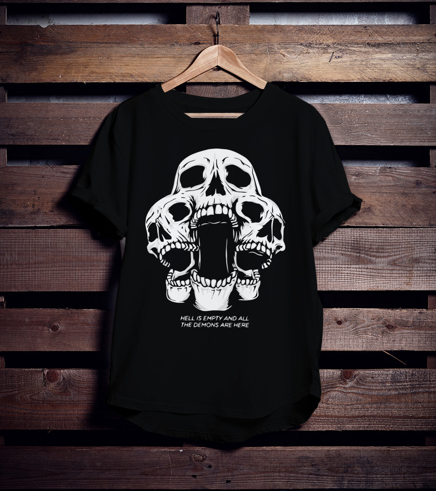 Kai Wachi Merch Skull Team Hell Is Empty And All The Demons Are Here T-Shirt