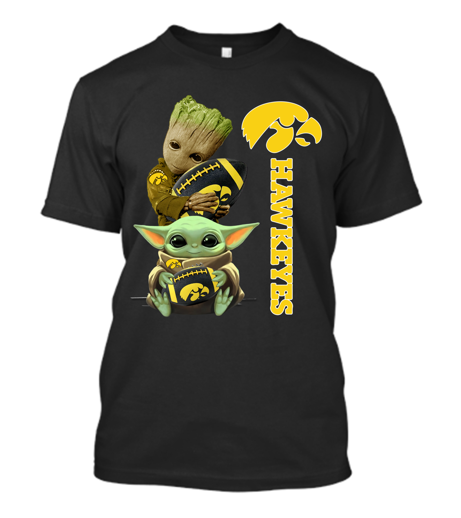 Baby Groot And Baby Yoda Hawkeyes T-Shirt