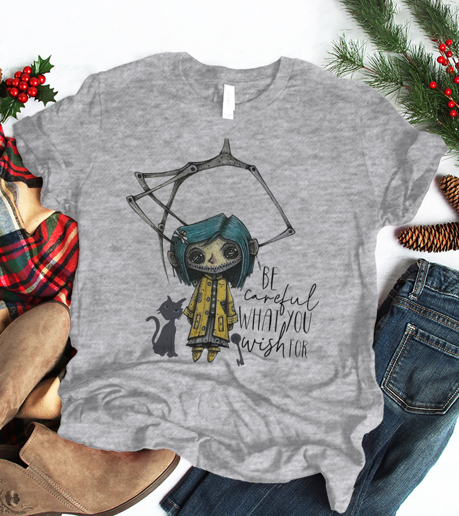 Be Careful What You Wish For Doll With Cat T-Shirt