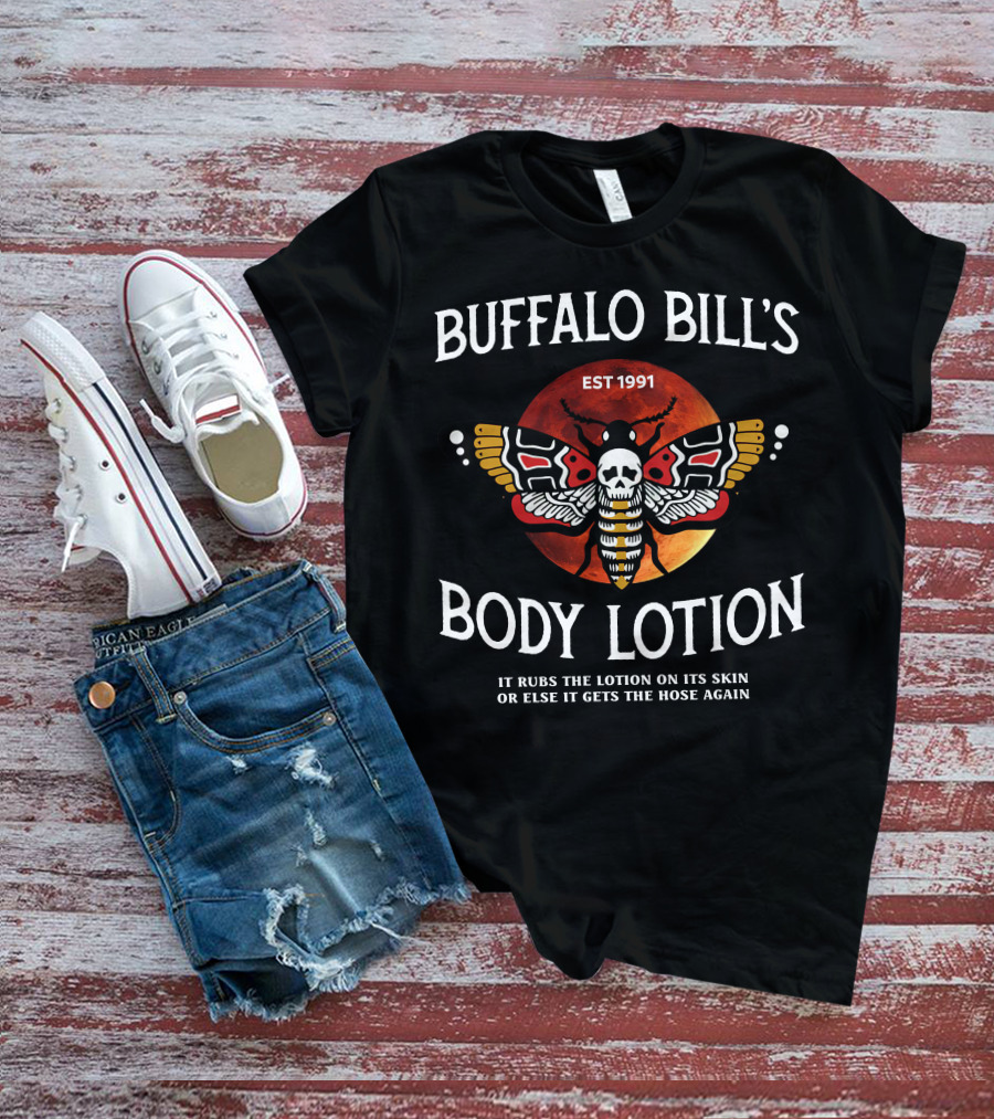 Buffalo Bill's Body Lotion EST 1991 Silence Lambs Halloween T-Shirt