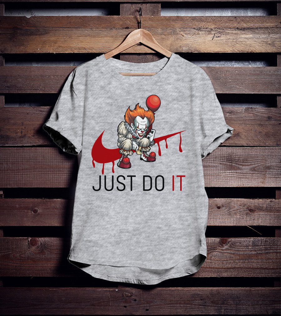 JUST DO IT Halloween Pennywise Balloon T-Shirt
