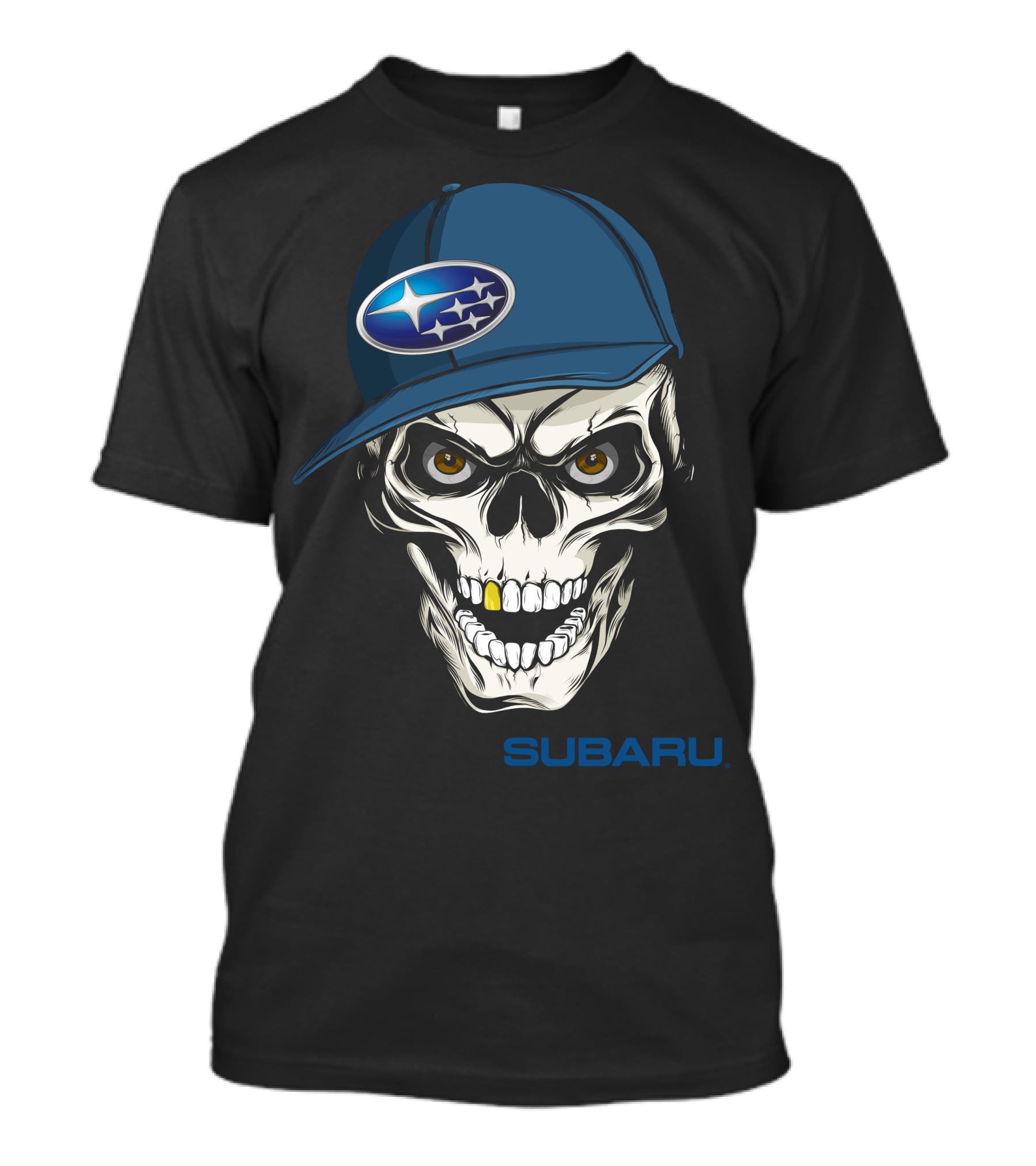 SUBARU Skull With Cap T-Shirt